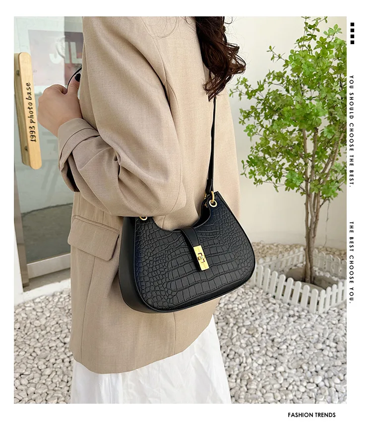 

Fashion Sense Bag Female 2023 New Europe and The United States Retro Single Shoulder Crossbody Bag Tide with A Hundred Handbag