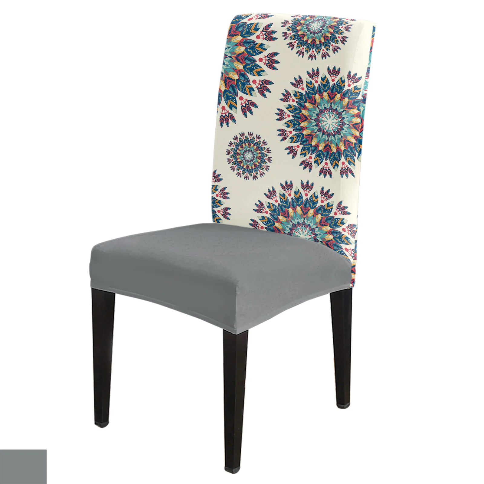 

Mandala Bohemian Dining Chair Cover 4/6/8PCS Spandex Elastic Chair Slipcover Case for Wedding Hotel Banquet Dining Room