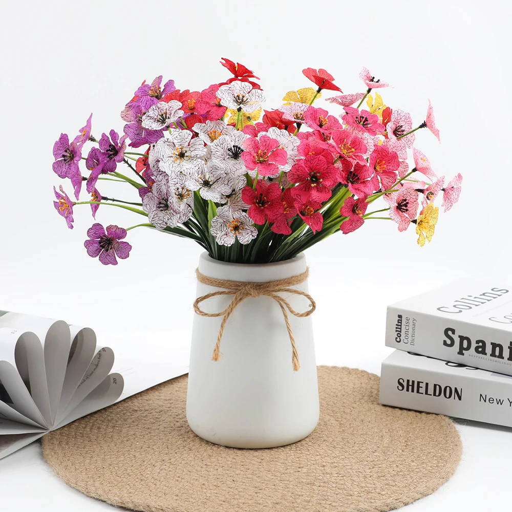 1 букет искусственных цветов ветки искусственные цветы для улицы не выцветают