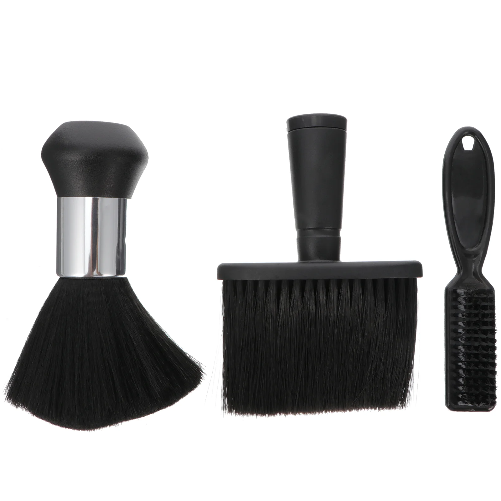 

3 Pcs Broken Hair Brush Hair Styling Tools Barber Hair Duster Round Neck Face Duster Brush Plastic Face Duster Tool Man