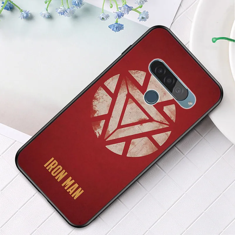 Чехол Marvel Железный человек для Google Pixel 6 5 5A 4 4A XL чехол LG Q60 V60 V50 V50S V40 V35 V30 черный