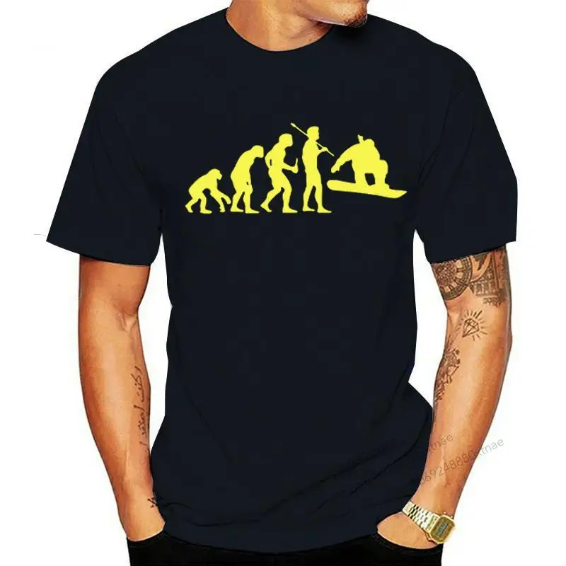 

Funny Snowboarding Evolution T-Shirt Summer New Snowboarder T Shirt Men Short Sleeve O Neck Sweatshirts Tshirt Unisex Hip Hop