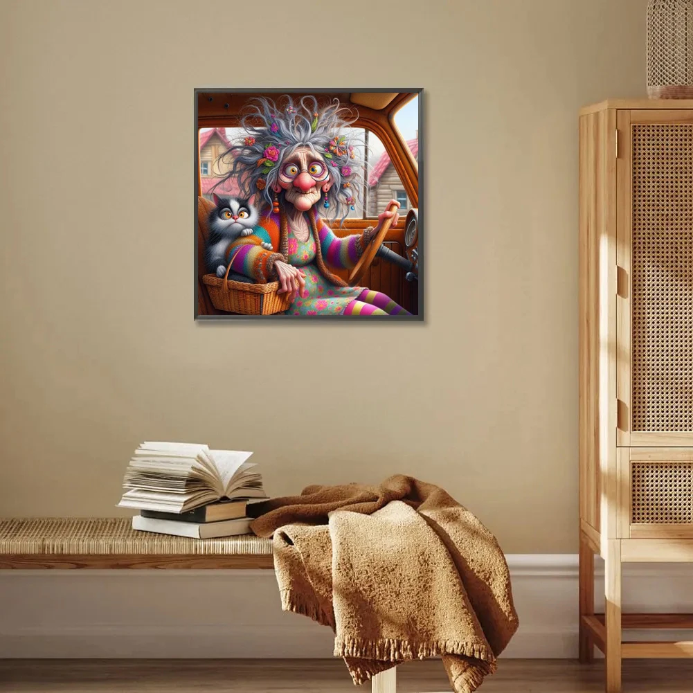 Забавный Dld Lady с индивидуальностью 5D DIY алмазная живопись вышивка крестиком