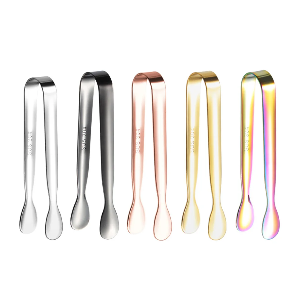 

Tongs Tong Ice Mini Kitchen Cube Sugar Salad Metalbread Clip Serving Small Barbecue Bbq Tea Appetizers Coffee Buffet Grill Bag