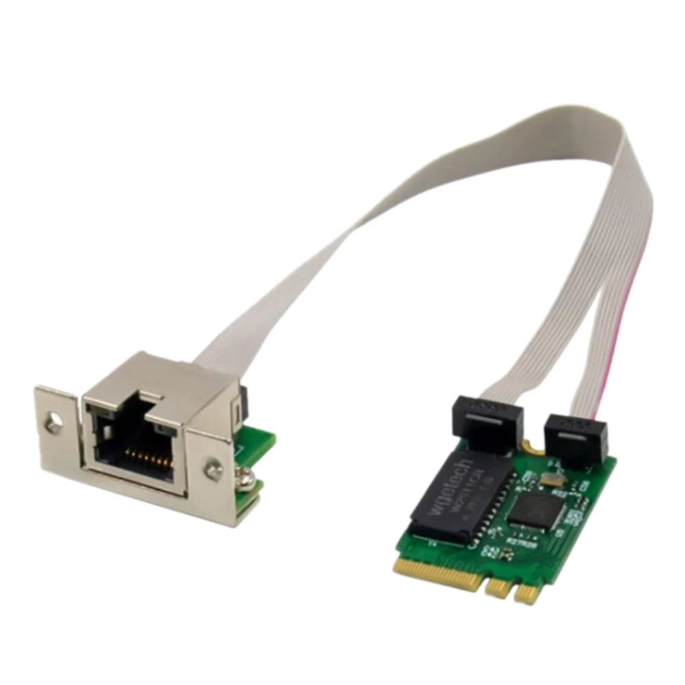 

M.2 A+E 2.5G Ethernet Adapter 2.5G/1G/100M Multi-Gigabit M.2 Network Card 8125B