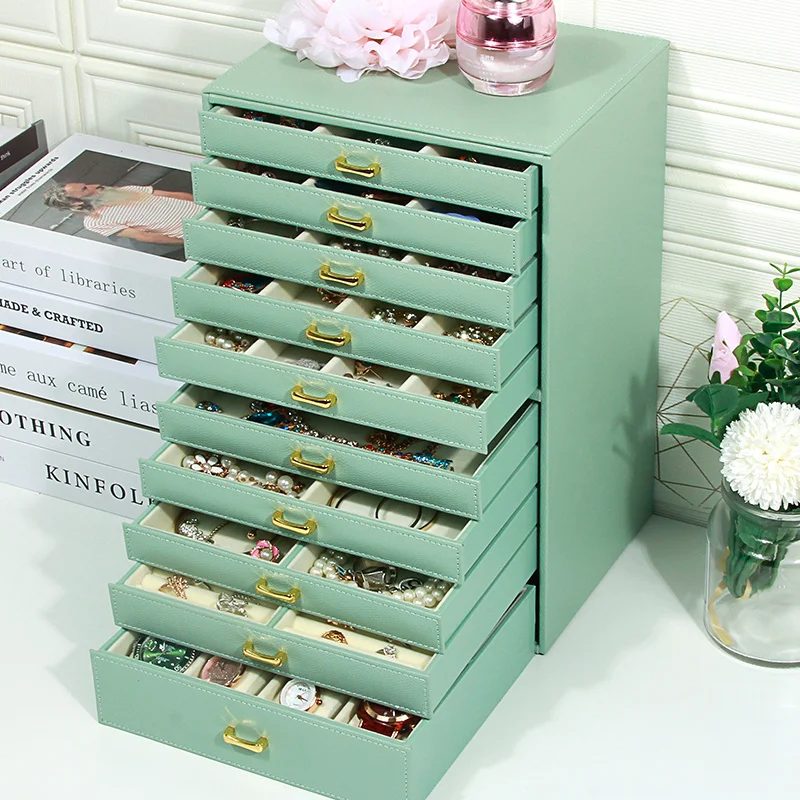 

Kelas Tinggi Kulit Eropa Multi-layer 10 Lantai Kotak dengan