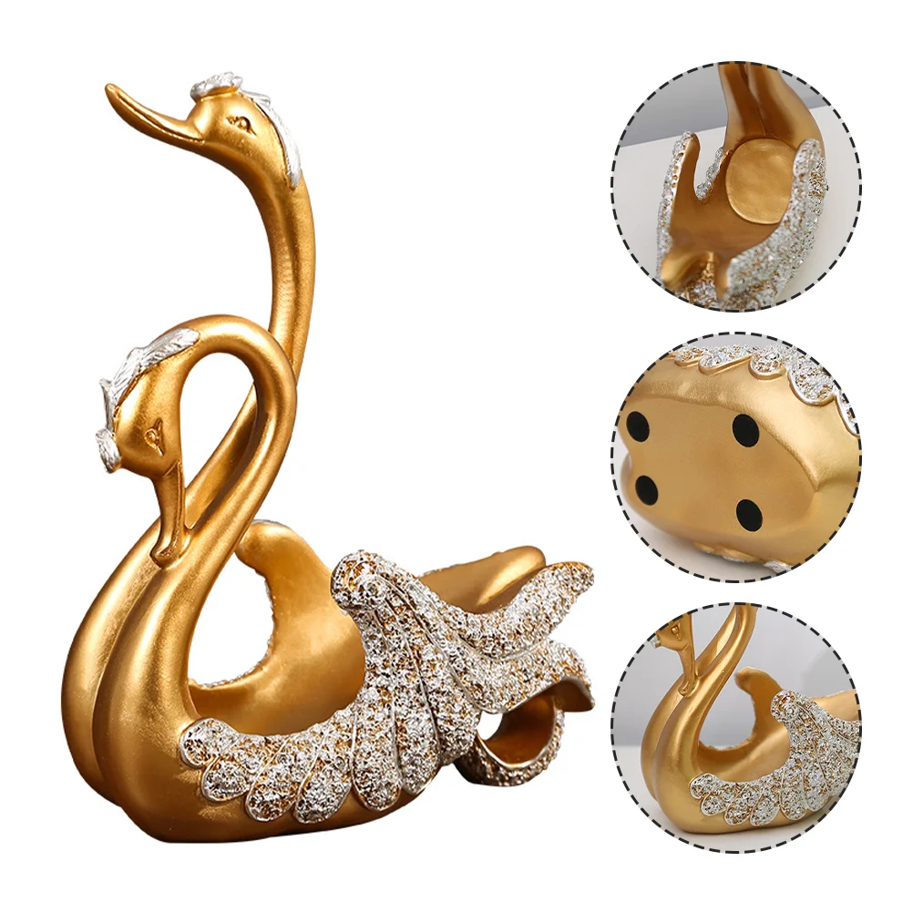 

Rack Swan Holder Bottle Statue Stand Display Organizer Kitchen Storage Countertop Decorations Party Resin Ornament Fridge