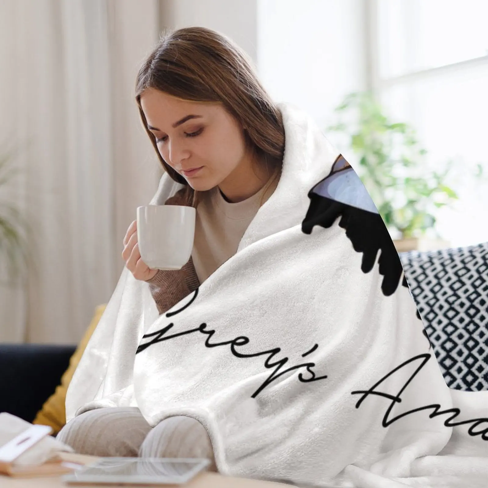 Одеяло с рисунком Greys мягкие кровати клетчатый спальный мешок одеяла из