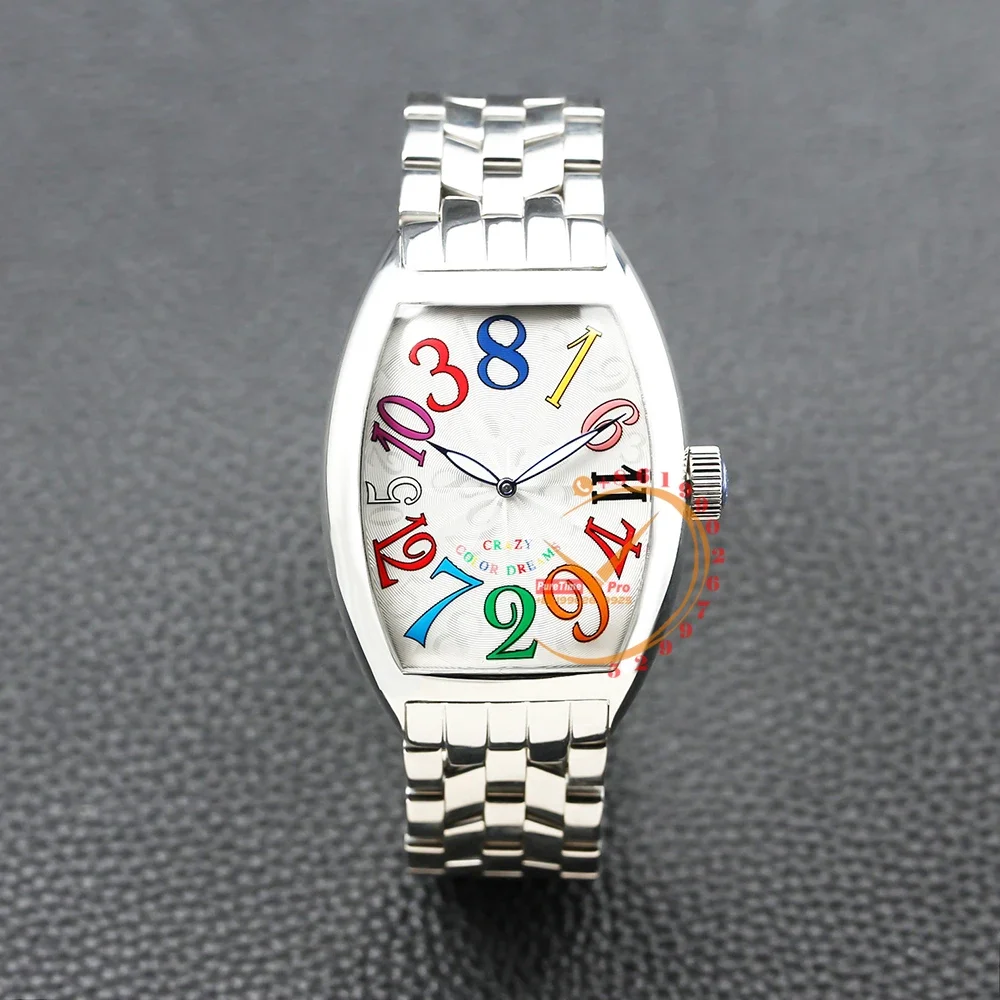 

Автоматические Мужские часы ленree Curvex Crazy Hour, Серебристые часы с циферблатом мечты, браслет из нержавеющей стали Swisstime Reloj Hombre 2023