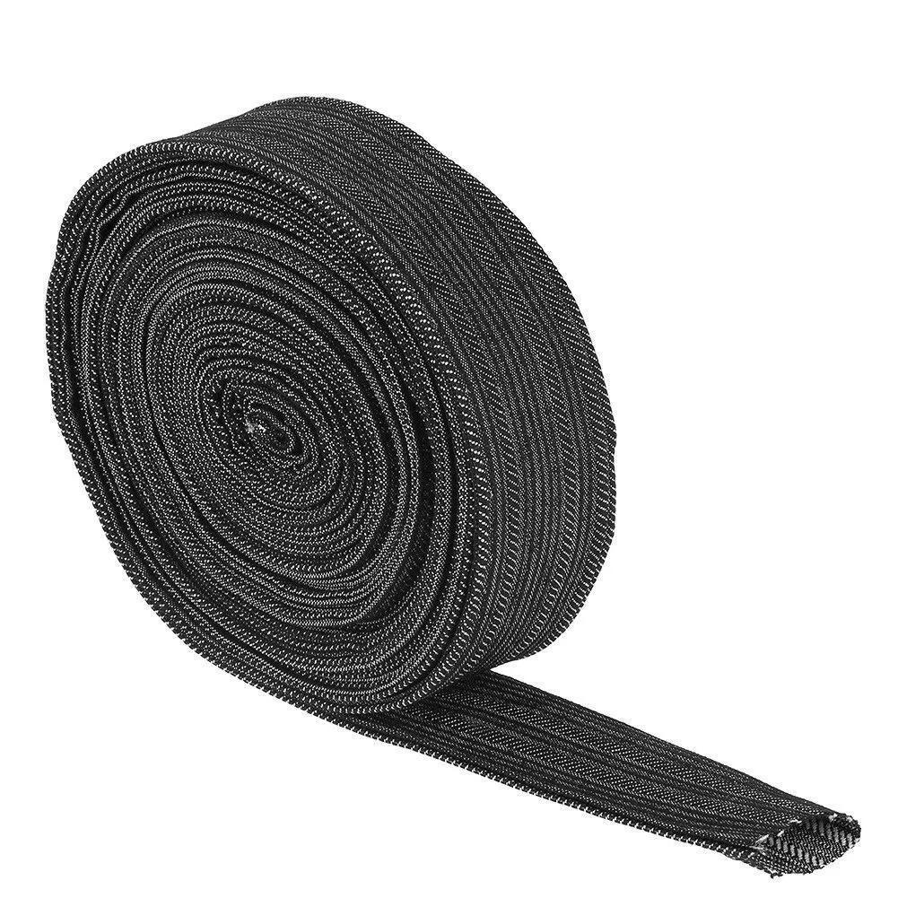 

25FT Nylon Protective Sleeve 25ft*1.57 Inches Sheath Cable Cover High Qaulity Welding Tig Torch Hydraulic Hose Welding Parts