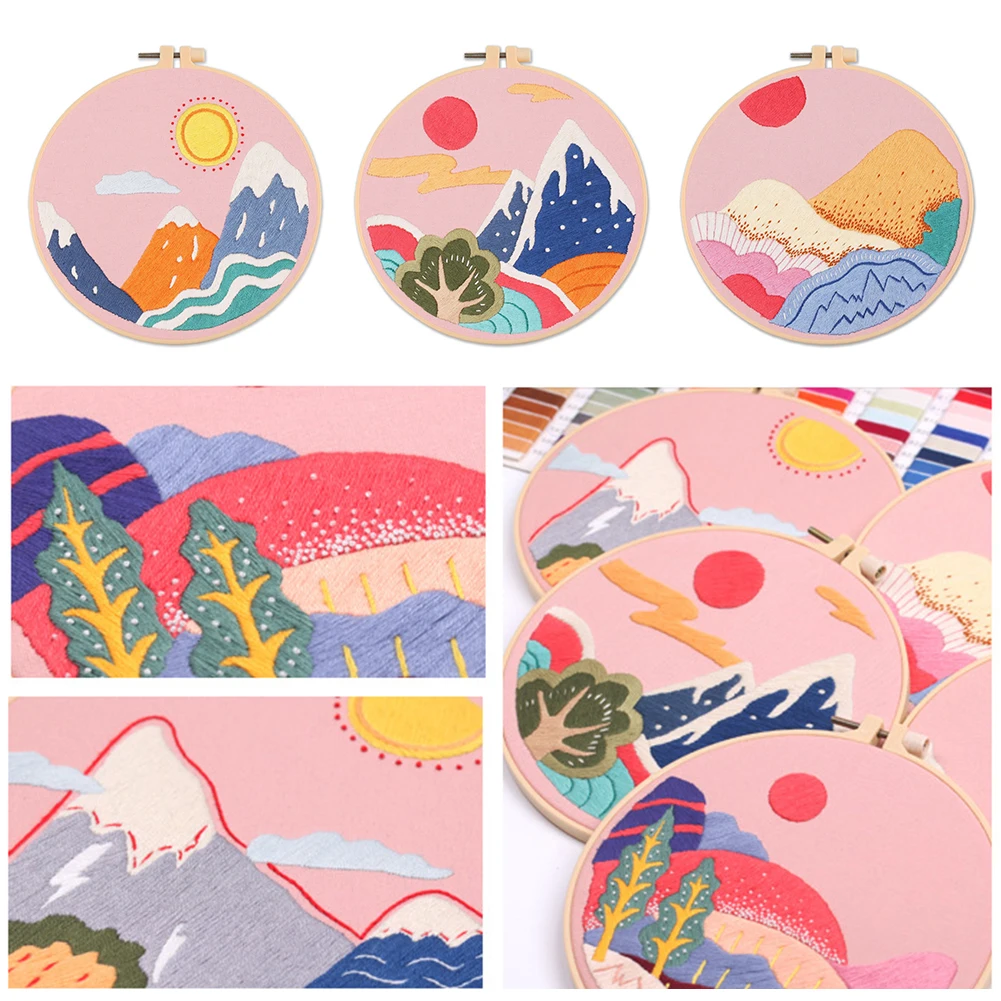 

Рукоделие, рукоделие, Набор для вышивки крестиком, хлопковая вышивка, картина, вышивка, обруч, домашний декор