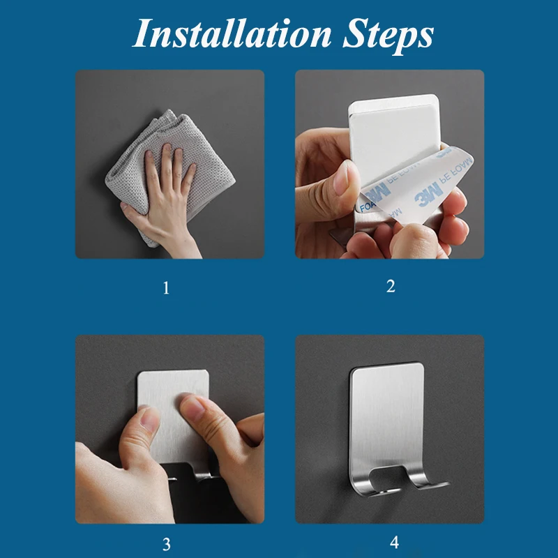 Многоцелевой настенный крючок для дверей ключей ткани пальто вешалка полотенец