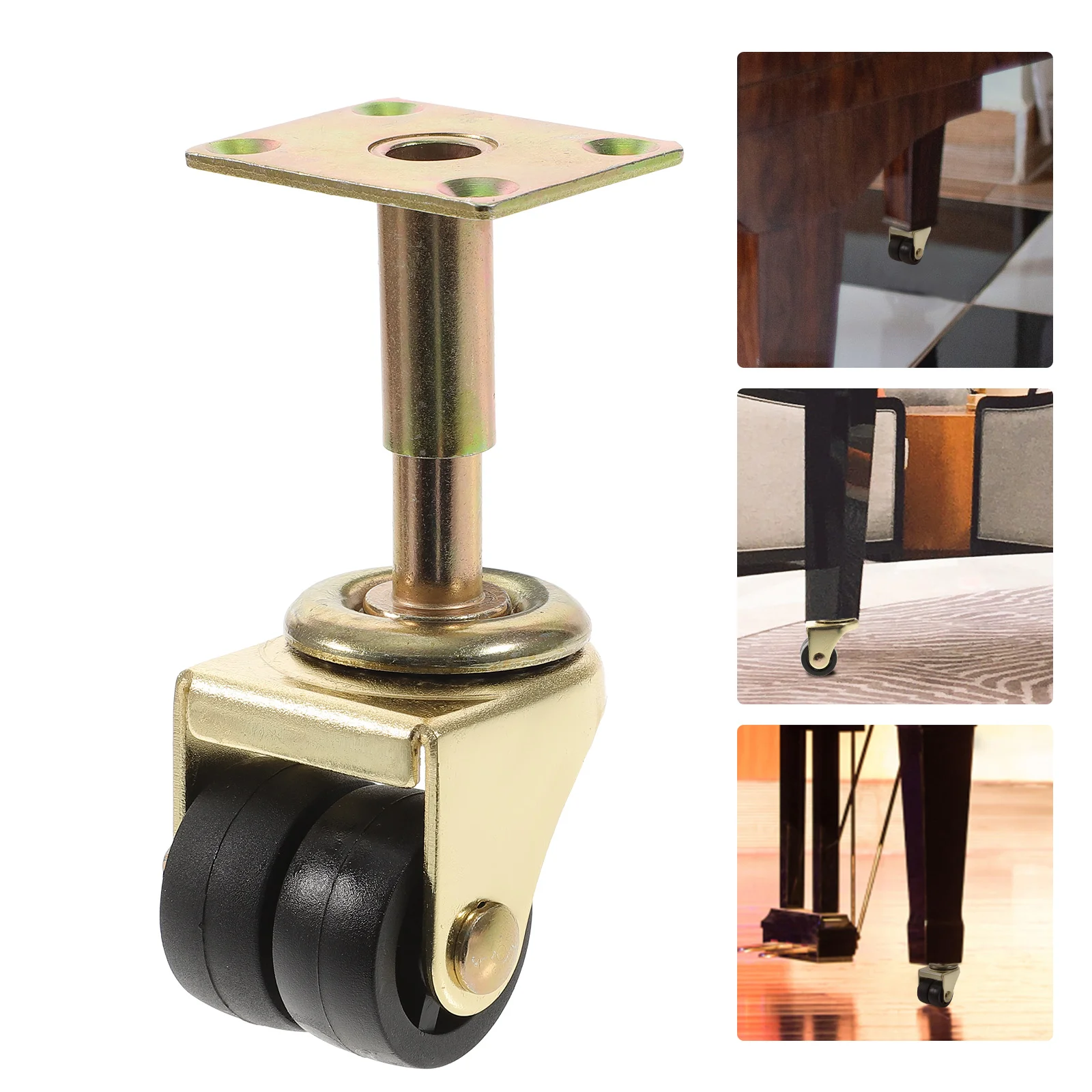 

Piano Caster Casters Wheel Replacement High Wheels Double Accessories Stability Bearing Gravity Nylon Accessoriesstrong
