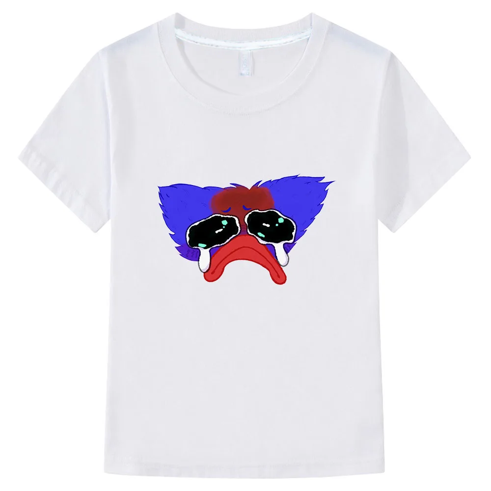 

Популярные игровые рубашки, Детская футболка с рисунком мака, футболка с графическим изображением хуги, 100% хлопок, футболка для мальчиков, м...