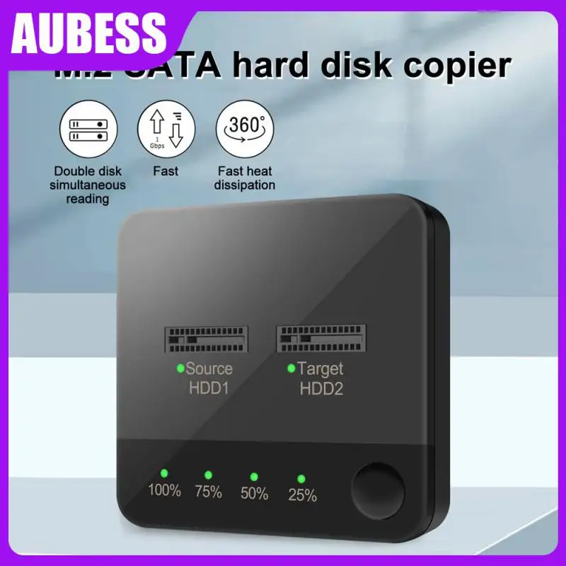 

Aubess Dual-Bay .2 Sata- HDD автономный копировальный дубликатор для. 2 B-Key/M & B-Key SSD жесткий диск ридер автономный копир