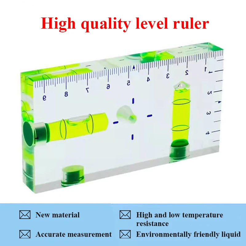 

High Precision Transparent T-Type Multi-Functional Level Bubble Two-Way Level With Magnet Two Direction Magnetic Level Bubble