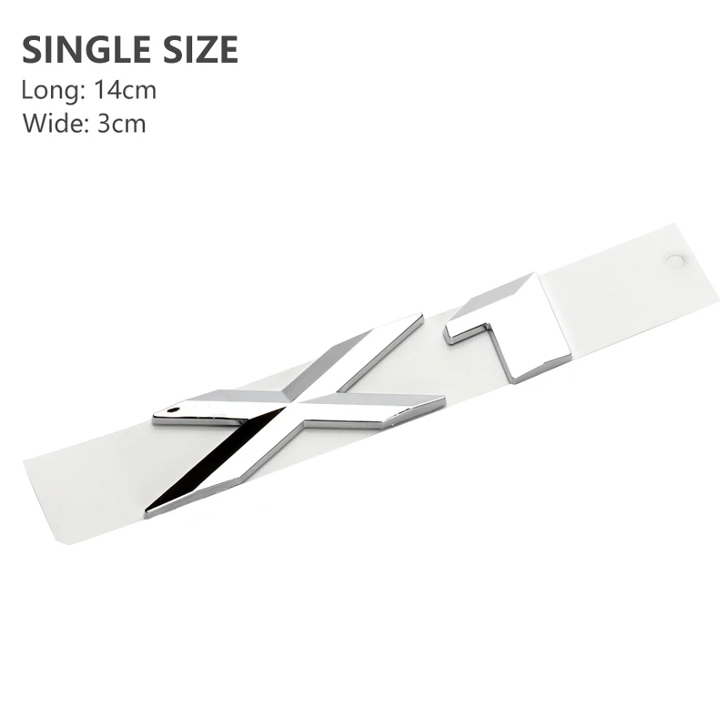 

3D ABS черные хромированные буквы для логотипа автомобиля BMW X1 наклейки BMW X1 E84 F48 U11 2013 2016 2014 207 строчка