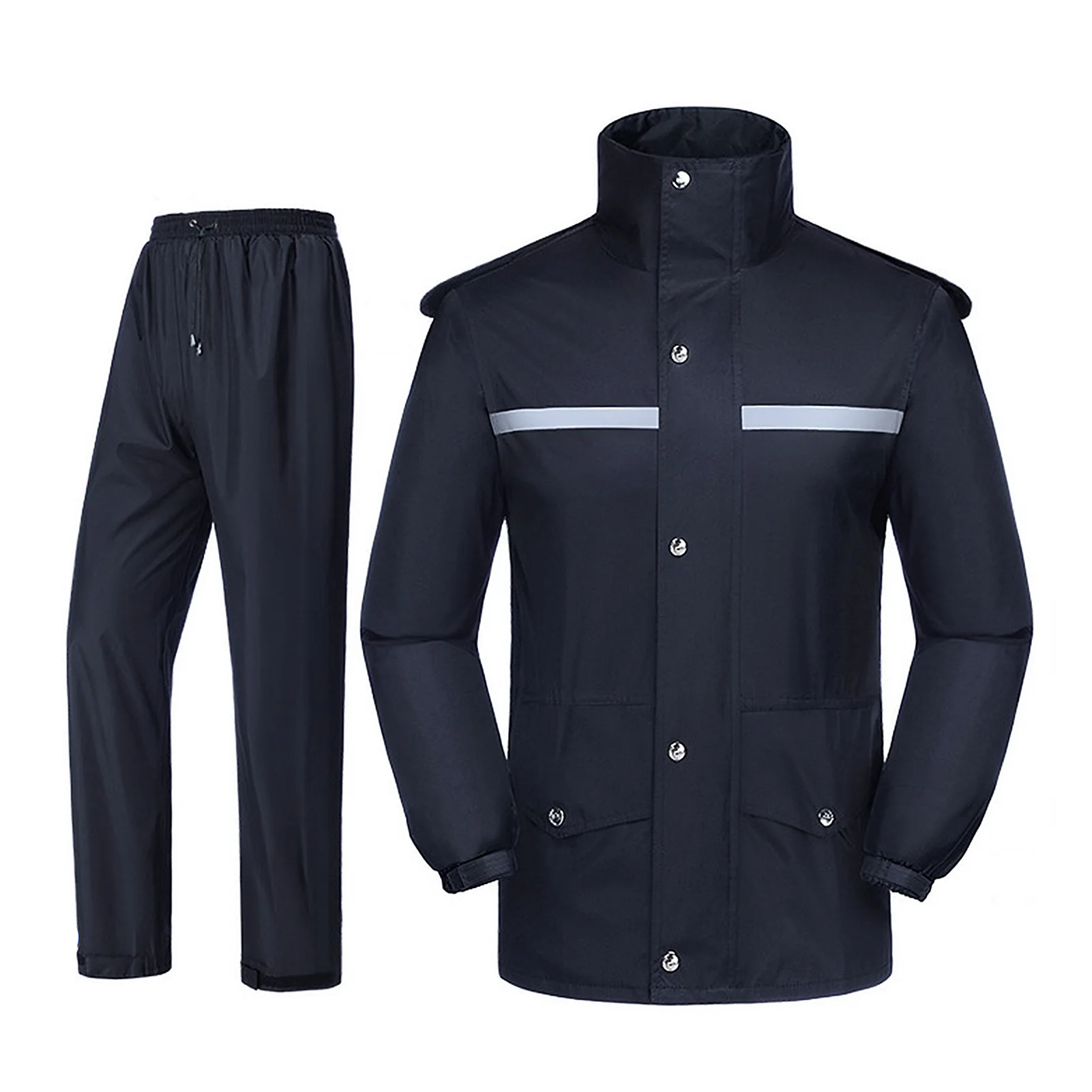 Мотоциклетный дождевик ветрозащитный светоотражающий водонепроницаемый для