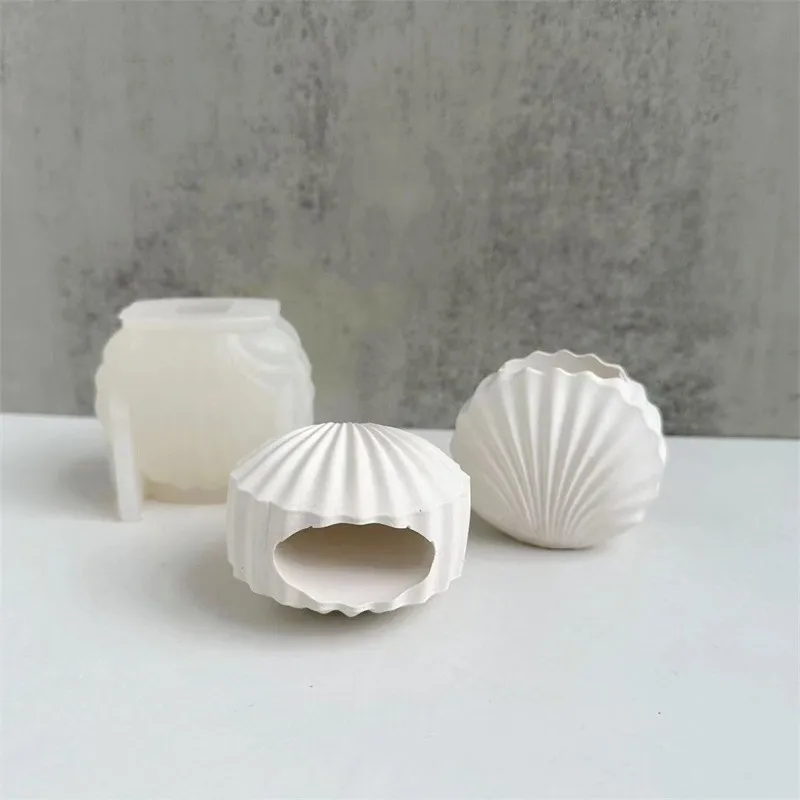 

Seashell Vase Mold Shell Flowerpot Concrete Silicone Molds Penholder Gypsum Plaster Mold Flower Containers Epoxy Cement Mould