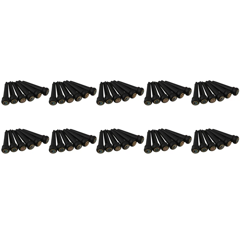 

60Pcs Black Ebony Shell Guitar Bridge Bone Pins Set With Green Abalone Dot For Acoustic Guitar Accessories