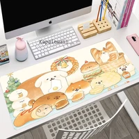 Cute Mouse Pad Comtuper Desk Mat Large Mousepad Kawaii Gaming Accessoroes Laptop Gamer Keyboard MacBook Waterproof Maus Mat