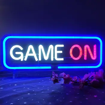 Game On Neon Signs Neon Lights Game console LED Neon Signs For Wall Decor Bar Lights Gaming Room Bedroom Decoration Lights 2