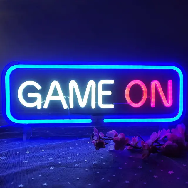 Game On Neon Signs Neon Lights Game console LED Neon Signs For Wall Decor Bar Lights Gaming Room Bedroom Decoration Lights 2