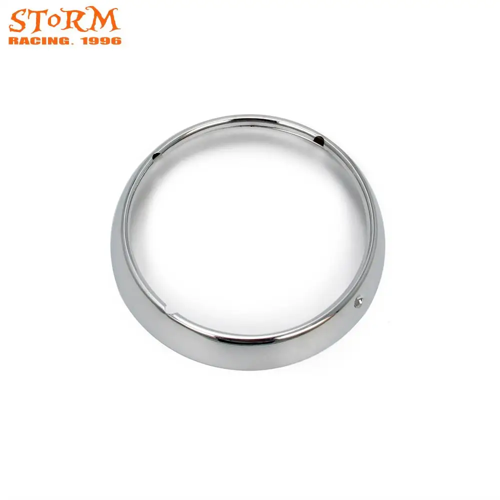 

New Motorcycle Chrome 7" Inch Headlight Trim Ring Visor Style Fits for Harley Touring Road King Electra Glide Softail
