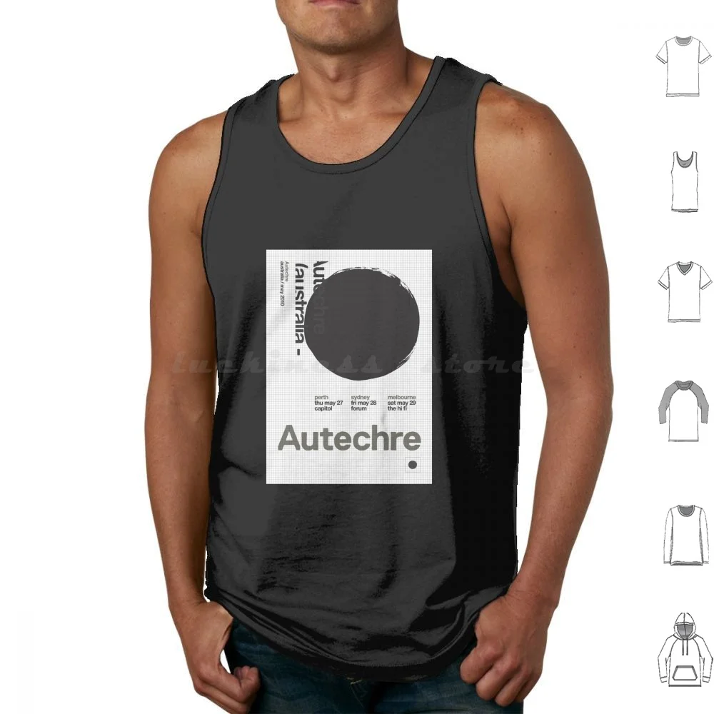 

Autechre Graph Paper Tank Tops Print Cotton Autechre Boards Canada Geometric Computer Computer Music Idm Abstract
