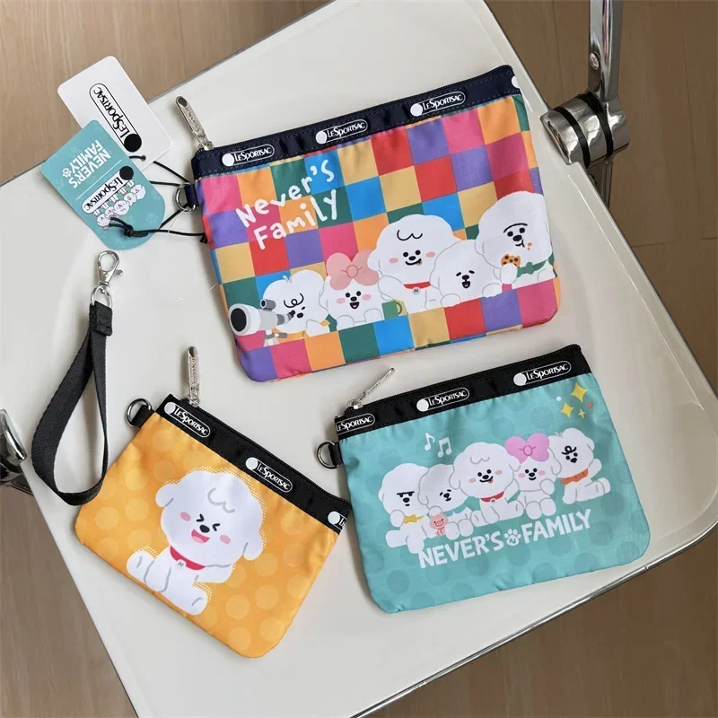 Lesportsacs Kawaii тигр рыбий хвост кошелек для монет 3 шт./компл. 3455 косметичка 20*14/17*12/15*11