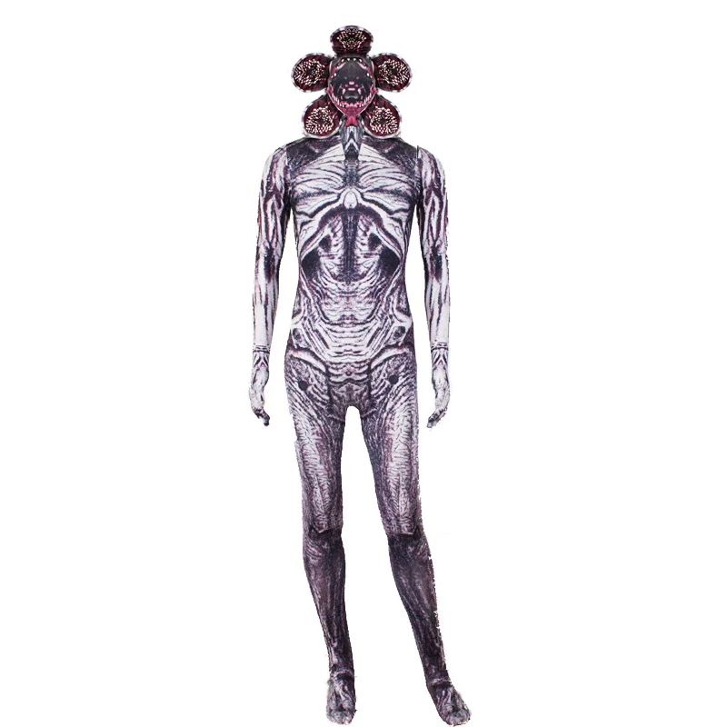 Маска Demogorgon очень странные дела для косплея Zentai наряды Униформа комбинезон
