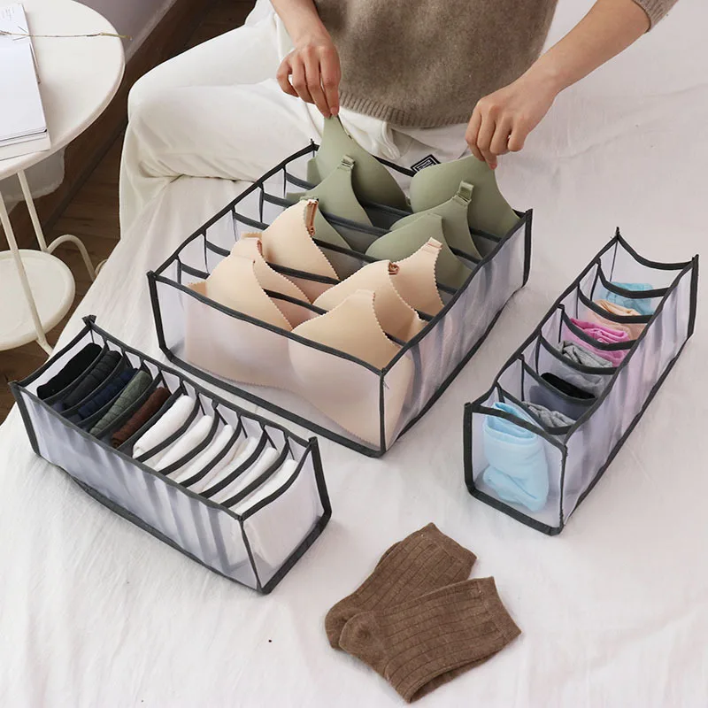 

Thickening Jeans Separation Storage Bag Closet Wardrobe Clothes Compartment Box Bag Leggings Jeans Socks Organizer Pants Storage