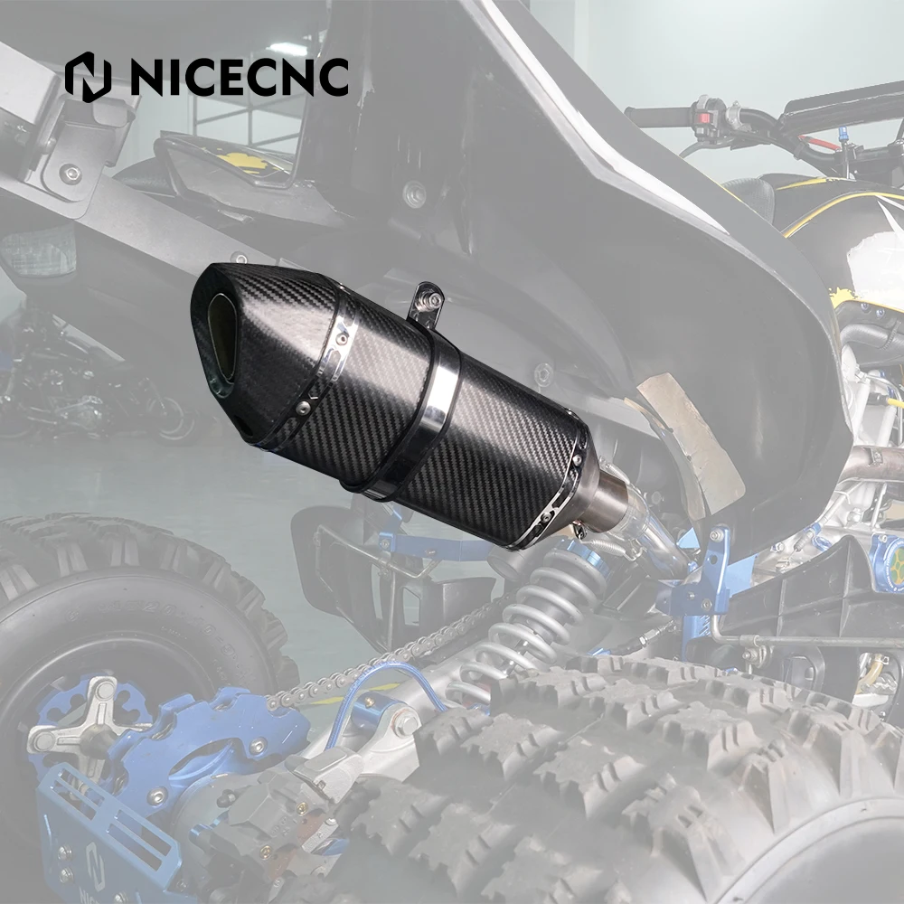 

NiceCNC for Yamaha Raptor 700 Exhaust Pipe Muffler Slip-On High-quality Carbon Fibre ATV Accessories CNC-machined