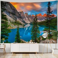 nature landscape large tapestry wall hanging beach picnic rug camping tent sleeping pad home decor bedspread sheet hanging cloth