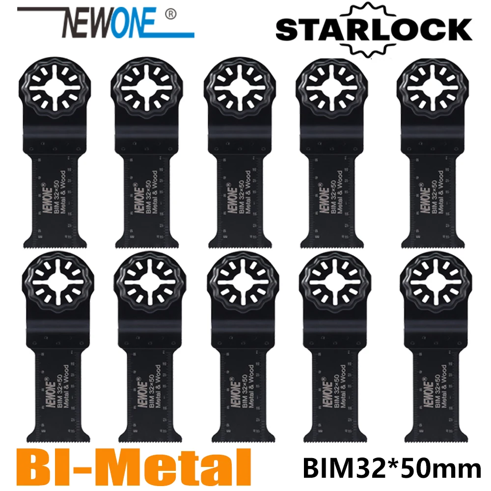 NEWONE Starlock BIM32*50mm Long  Saw Blades fit Power Oscillating Tools for Wood Metal Cut Remove Nails and more