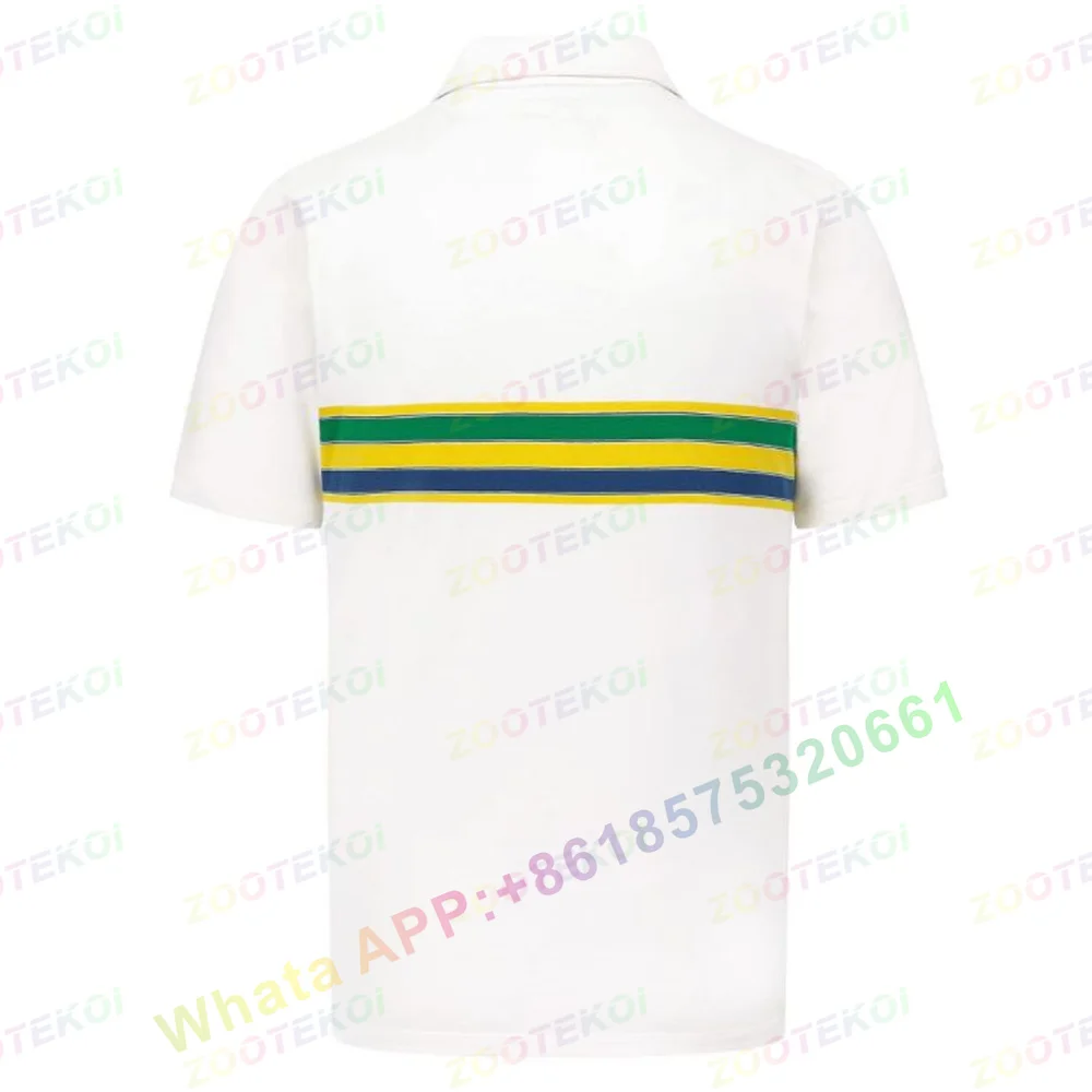 2022 New Ayrton Senna Fashion Brands Polo Shirt Men's Quick-Drying Summer Slim Fit Short Sleeve Polos Casual Mens Clothing