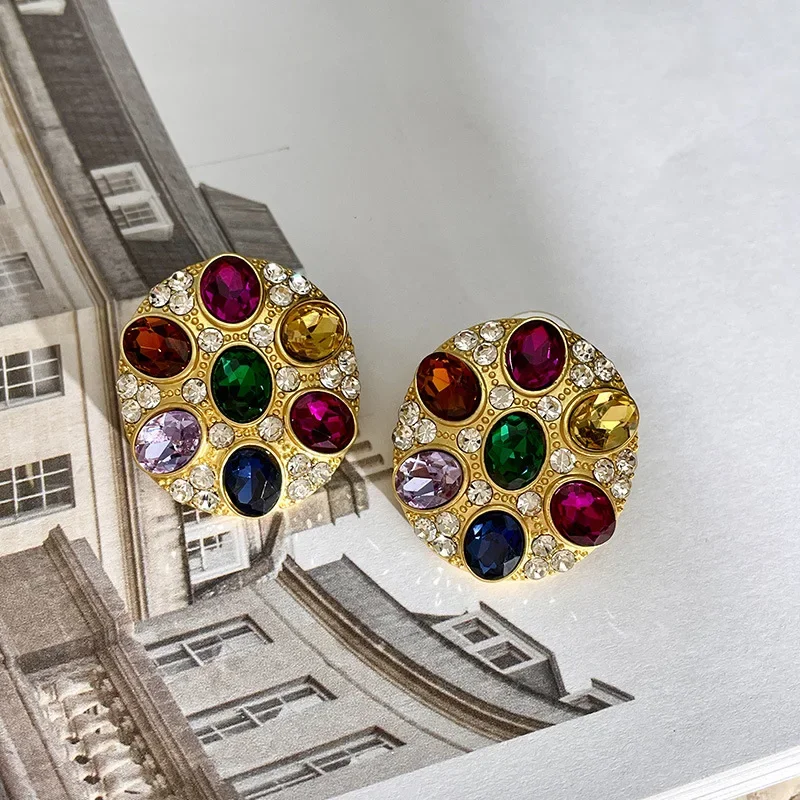 Огромные серьги-гвоздики Draweye для женщин разные цвета искусственная кожа