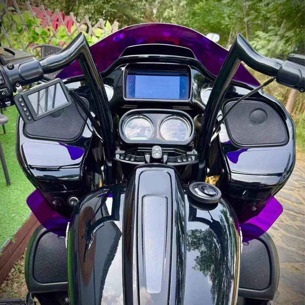 Фото Для мотоциклов Harley Road Glide FLTRX FLTRXS FLTRUSE 2015-2023: Аксессуары, цветные боковые широкие воздухозаборники (дефлекторы) из поликарбоната №3