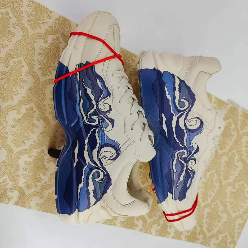 Semelle Cream Повседневные туфли на высокой подошве с принтом заказ 3d кроссовки для