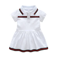 1 3 year old baby summer girl clothes simple fashion style baby dress cotton lapel childrens dress newborn clothes