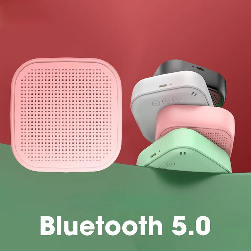 

M1Protable Bluetooth Speakers 5.0 Wireless Mini Subwoofer Small Speaker Music Player Outdoor Bluetooth Speakers Cute Pink