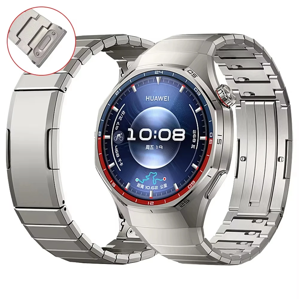 Официальные титановые ремешки 1:1 для Huawei Watch GT 6 Pro, браслет без зазоров, аксессуары для умных часов Huawei Watch GT6 Pro. (art.: 3920da5541ace) - 3920da5541ace