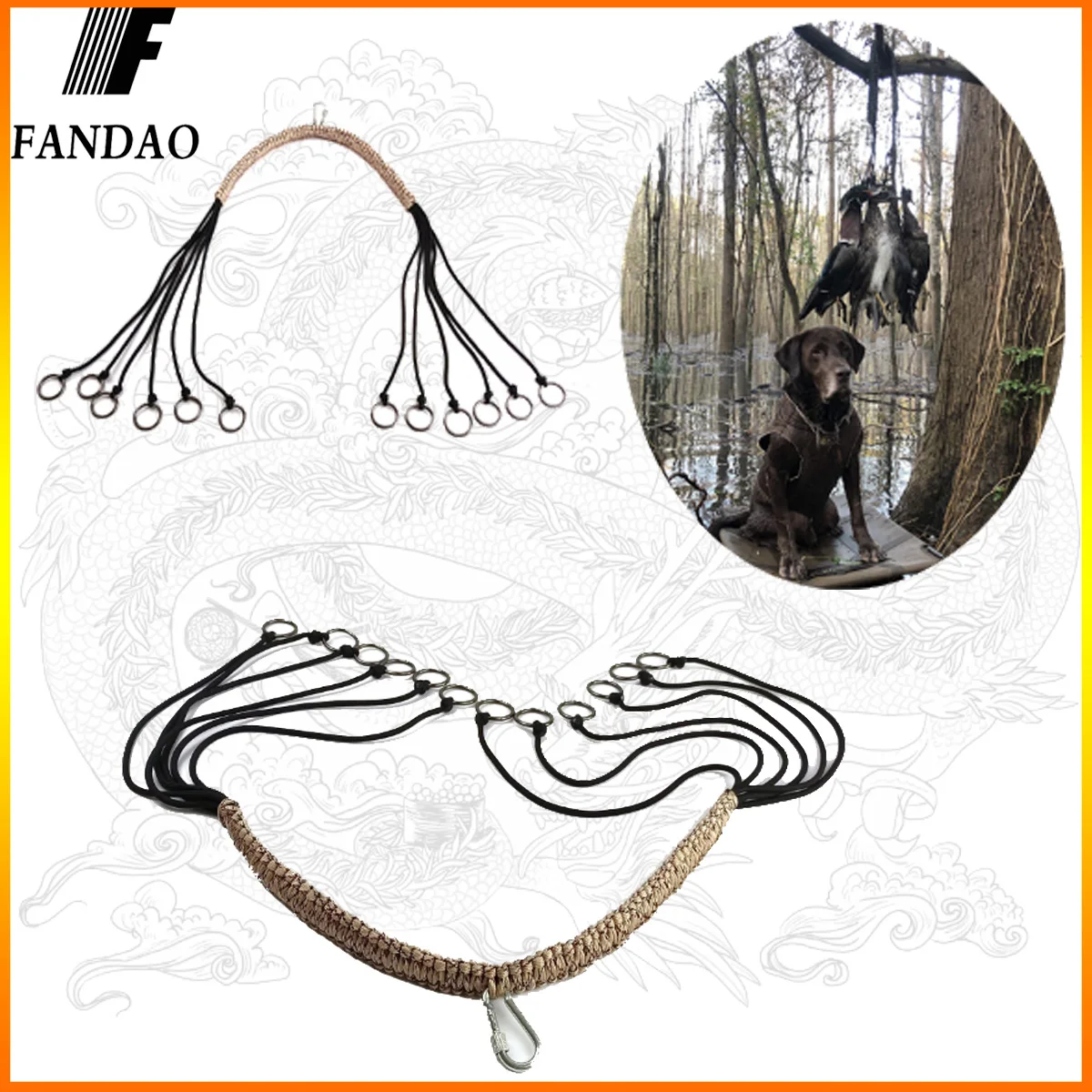 Охотничий ремень для курицы утки и кролика паракорд 12 капель скользящее кольцо -