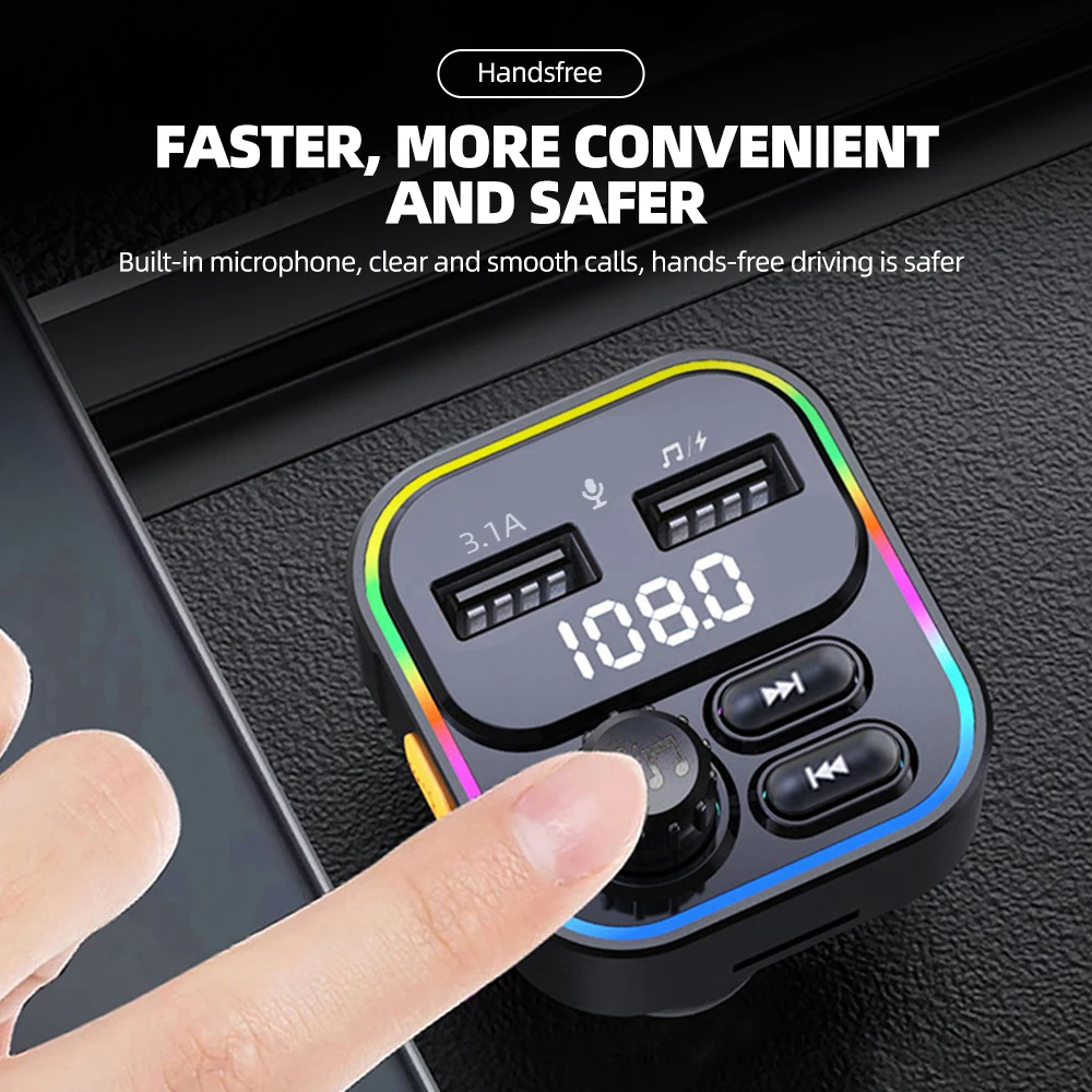 

Автомобильное зарядное устройство с 2 USB-портами, 5 В, 3,1 А