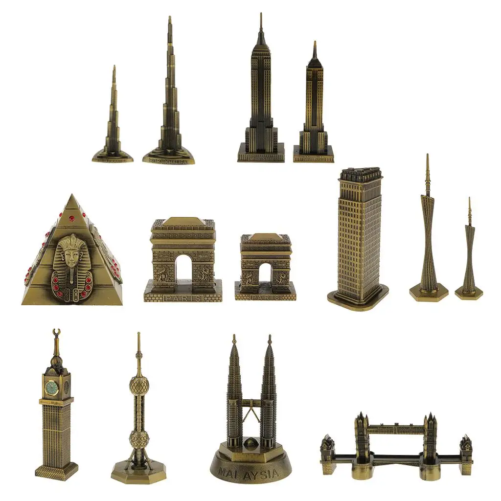 Винтажная модель 16 см Малайзия Petronas Twin Towers Куала-Лумпур