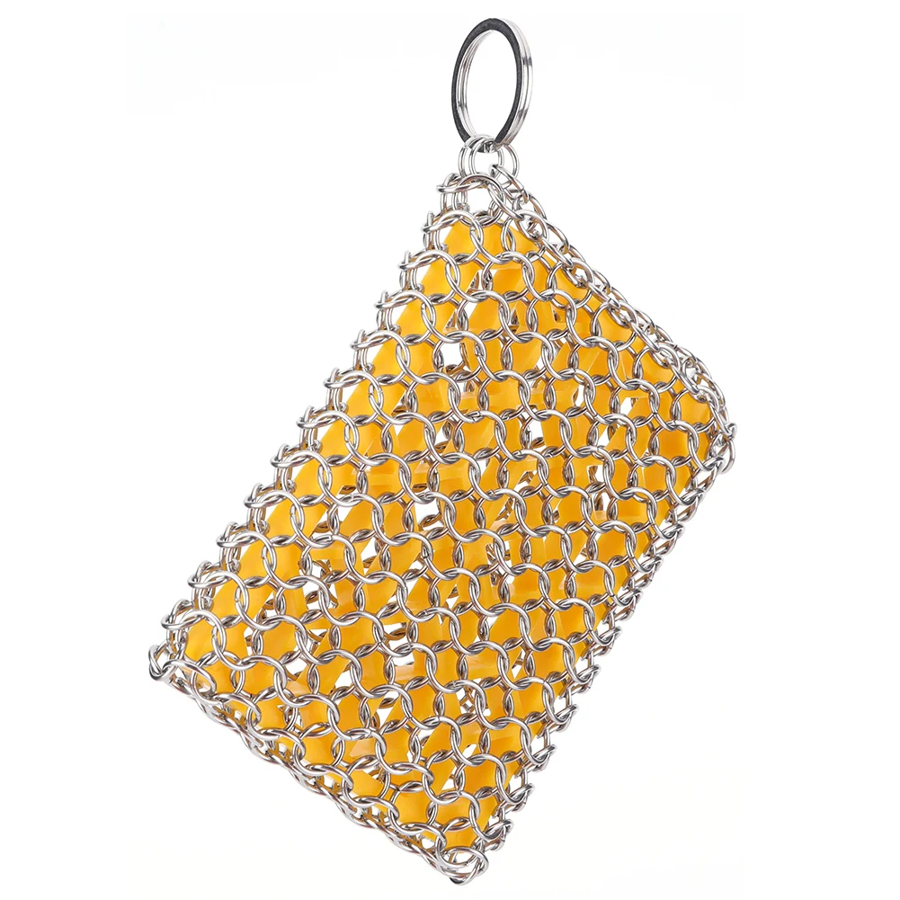 Очиститель чугуна с подвесным кольцом скребок для чистки кастрюль посуда из