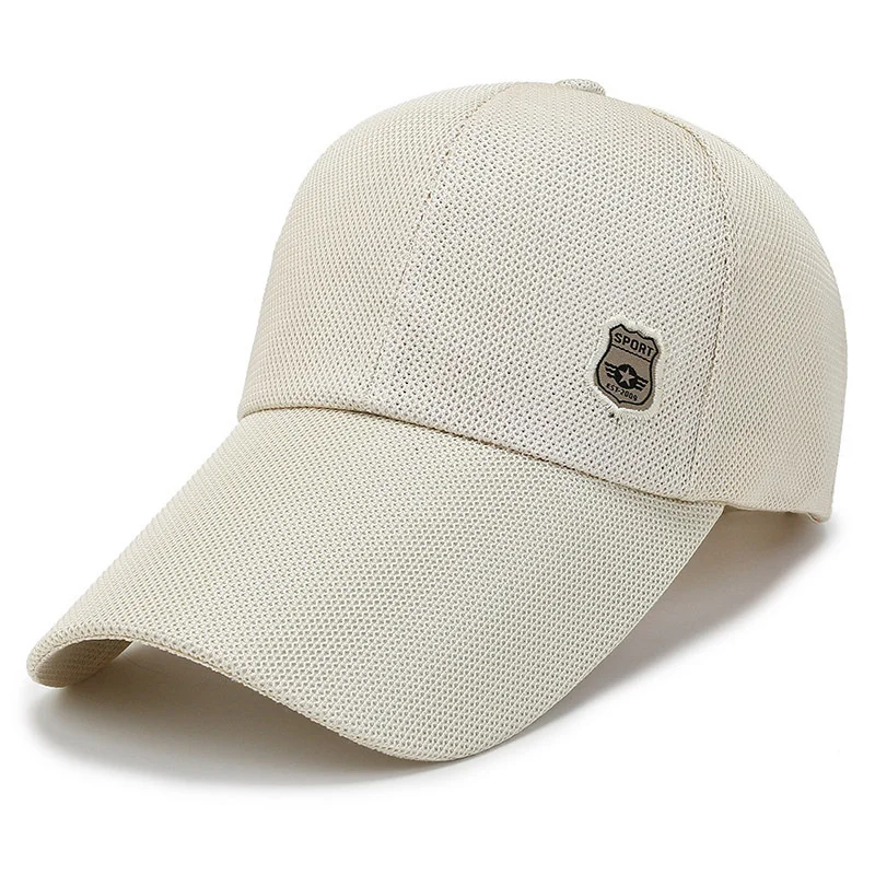 

4.33 Inch Long Brim Baseball Cap Golf Dad Hat Breathable Mesh Hat Adjustable Trucker Hat Sun Protection Sport Hats
