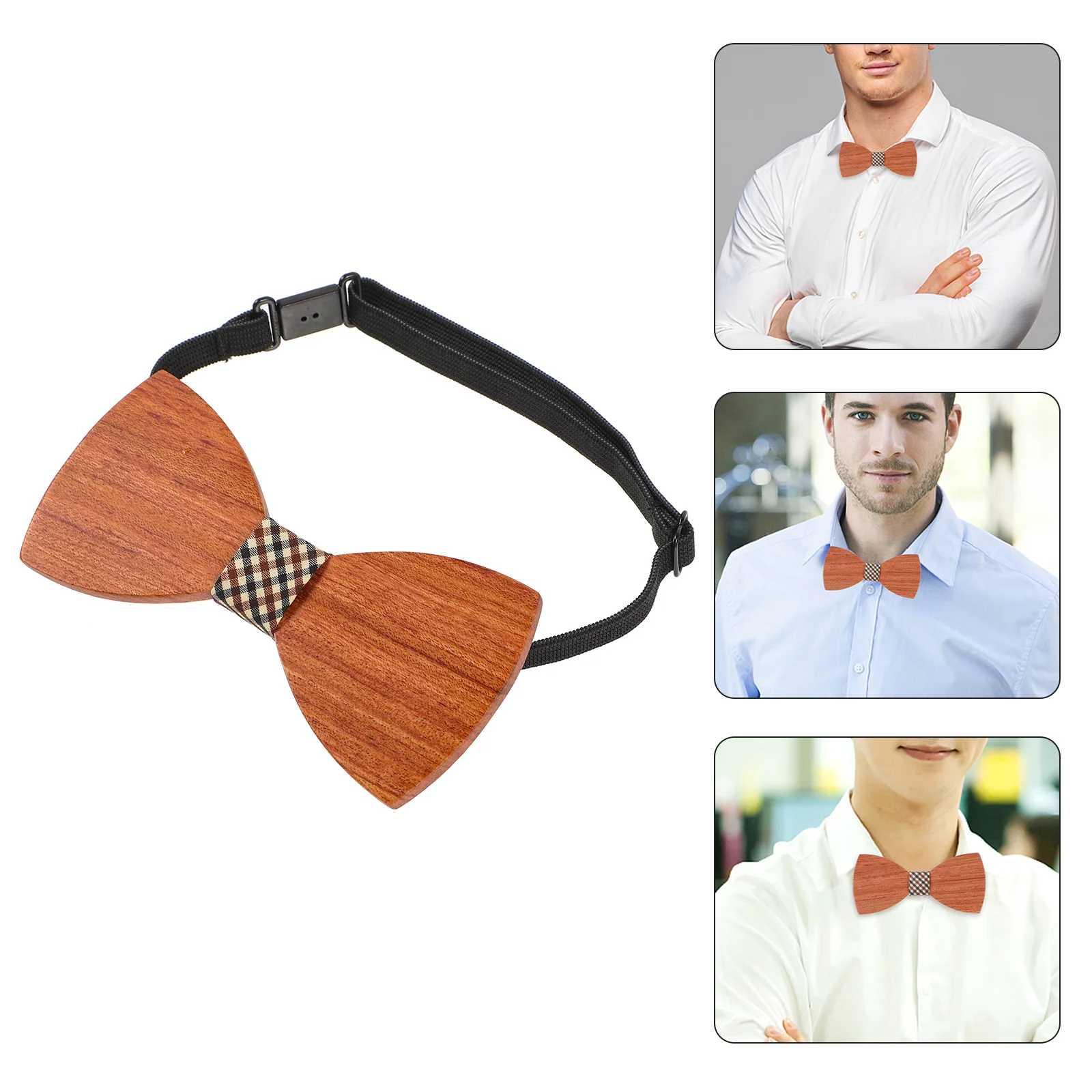 

Bow Tie Ties Bowties Party Bowtie Mens Wedding Wooden Rustic Wood Neckties Vintage Formal Groom Adjustable Tied Pre Neckwear