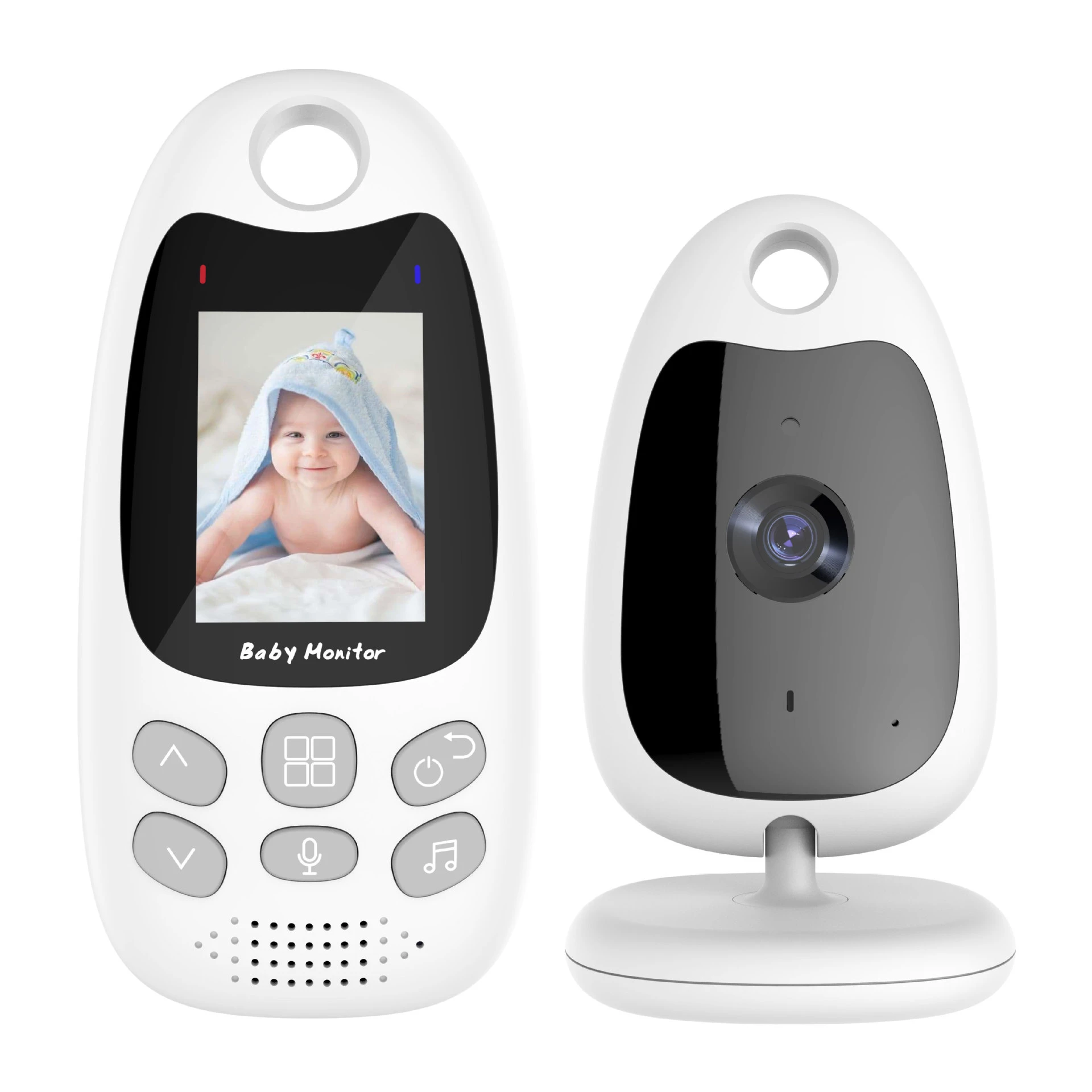 

2.0 Inch Wireless Video Baby Monitor Color Security Camera 2 Way Talk Nightvision IR LED Temperature Monitoring Lullaby VB610