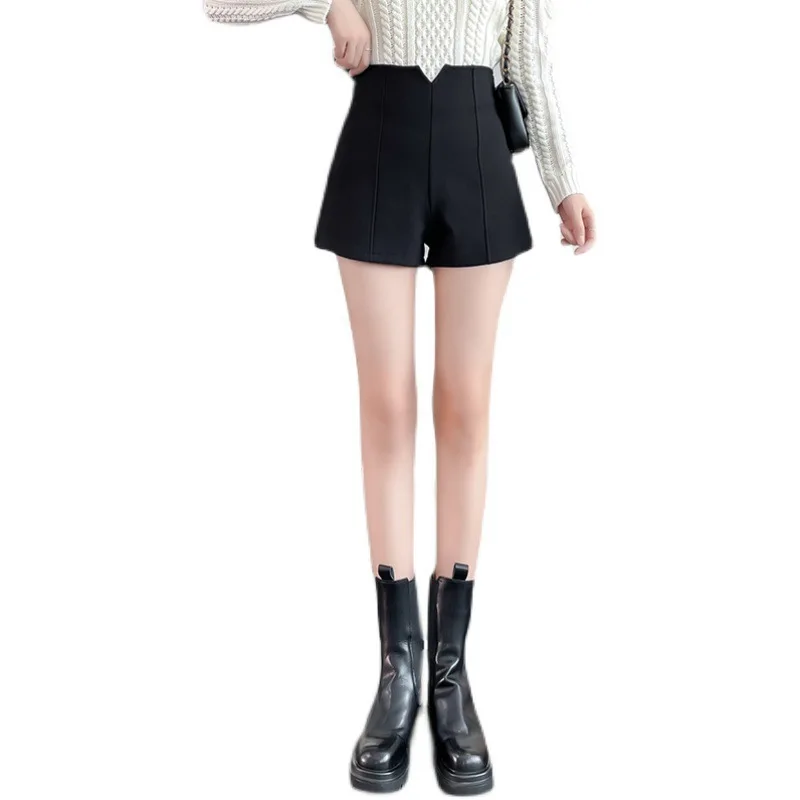 High-waisted A-line Black Suit Womens Shorts Summer New Women Clothing Skinny Leggings Wide-leg Biker Shorts Women Booty Shorts